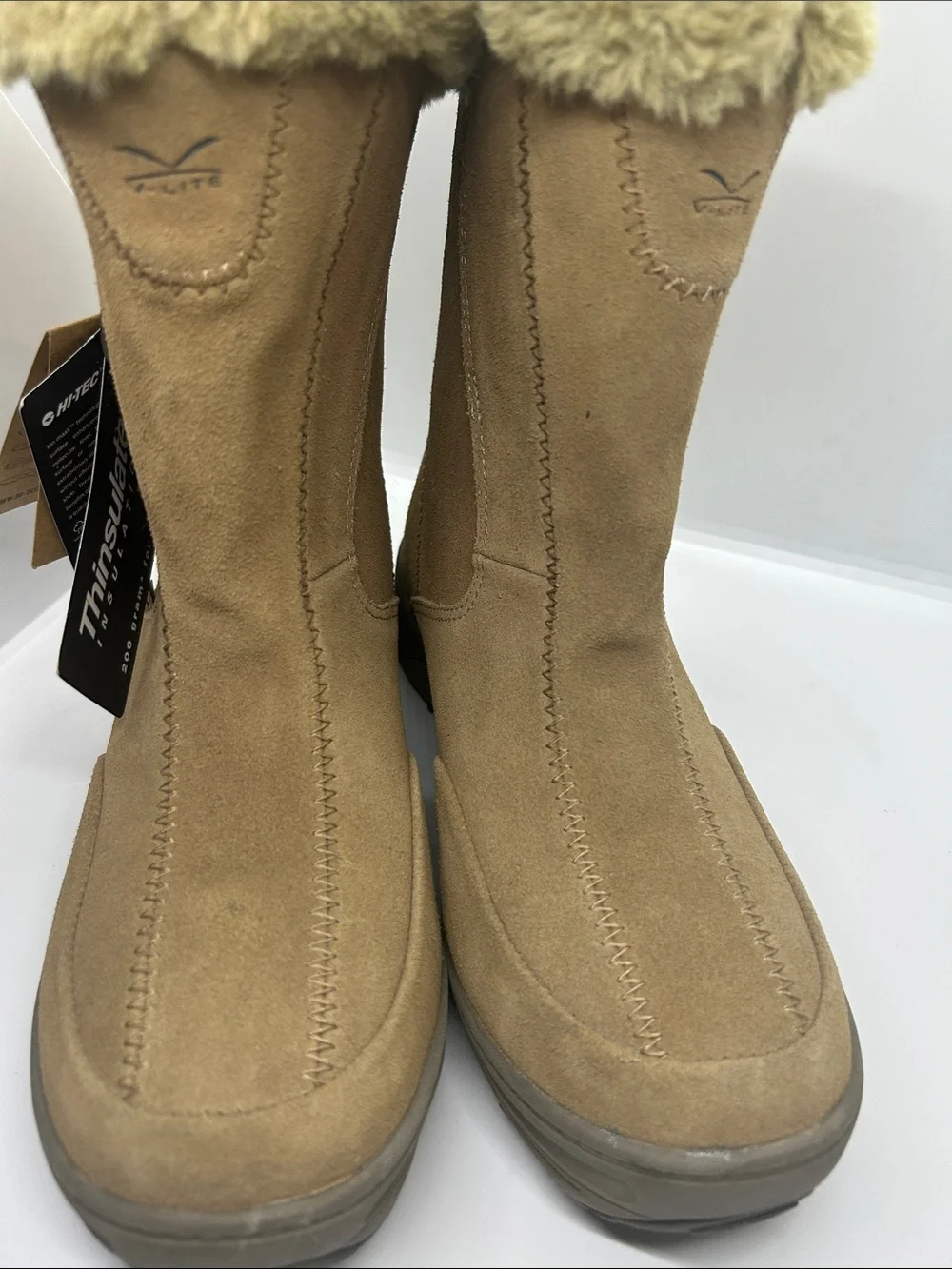 Hi-Tec V-Lite Snowflake Chukka Thinsulate Insulation Faux Fur Top Womens Size 9
